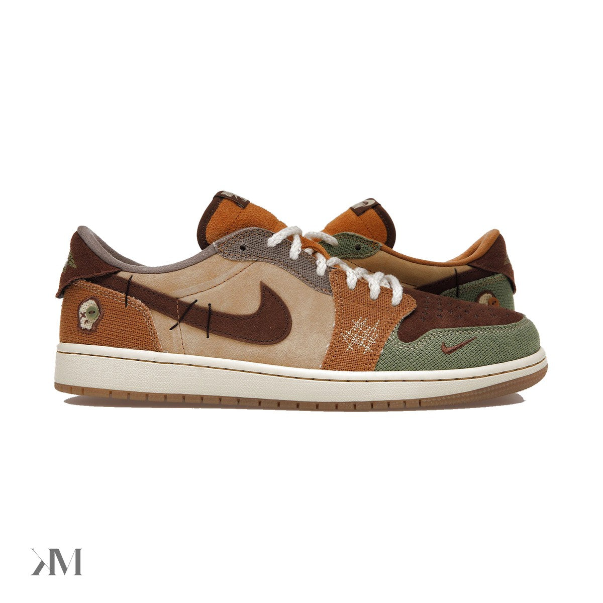 Air Jordan 1 Retro Low OG Zion Williamson Voodoo, side profile