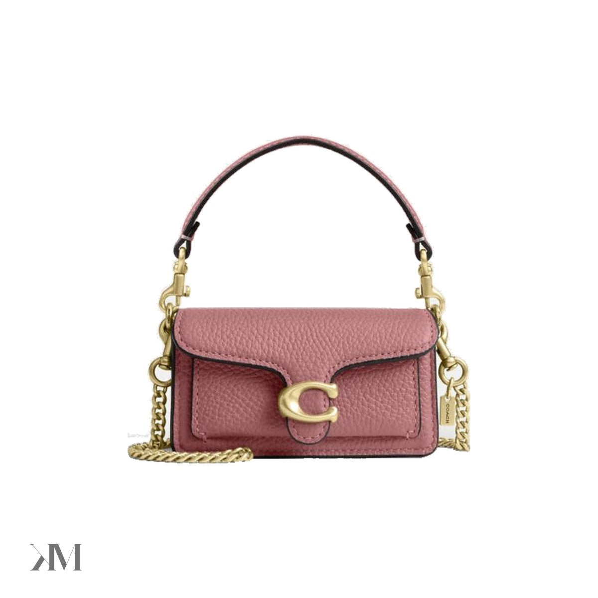 Coach Tabby Bag Charm Brass Peony
