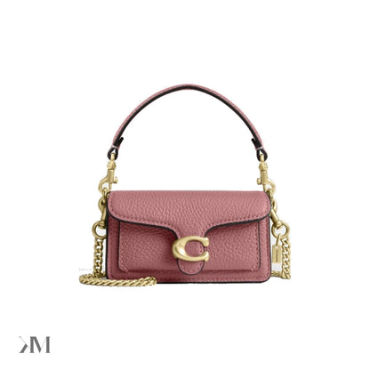 Coach Tabby Bag Charm Brass Peony
