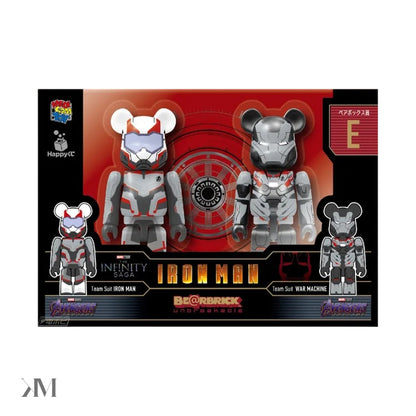 Bearbrick x Marvel Infinity Saga Iron Man Happy Lottery Pair Box Award E