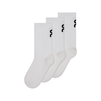 On Logo Sock High 3P Kids White