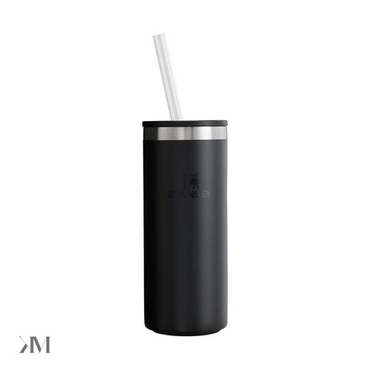Stanley The Everyday Slim Can Cooler Cup | 10 OZ Black 2.0 Black 2.0 Black 2.0