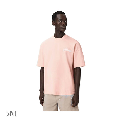AllSaints Odyssey Oversized Short Sleeve Crew T Shirt Blushed Pink