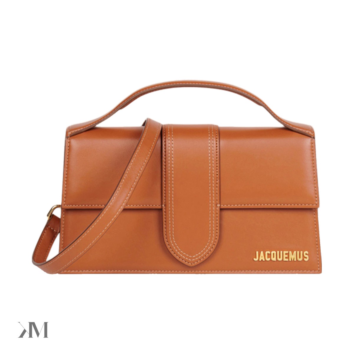 Jacquemus Le Grand Bambino Crossbody Flap Bag Light Brown