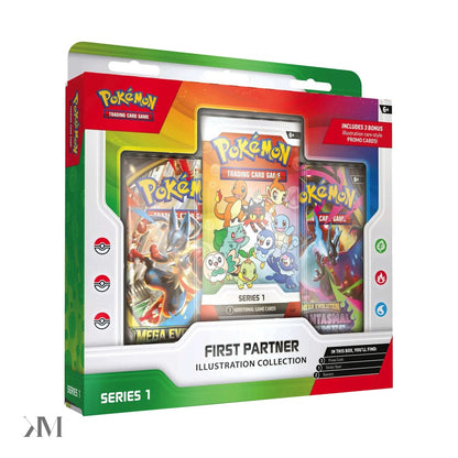 Pokemon First Partner Illustration Collection Series 1 Box, side profile