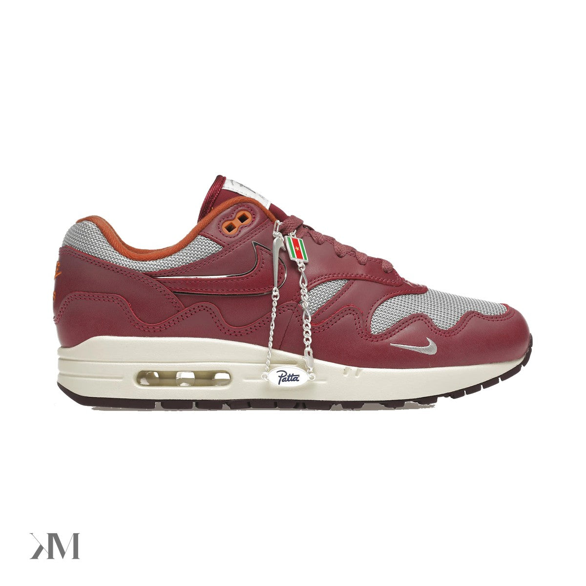 Nike Air Max 1 Patta Waves Rush Maroon (With Bracelet)