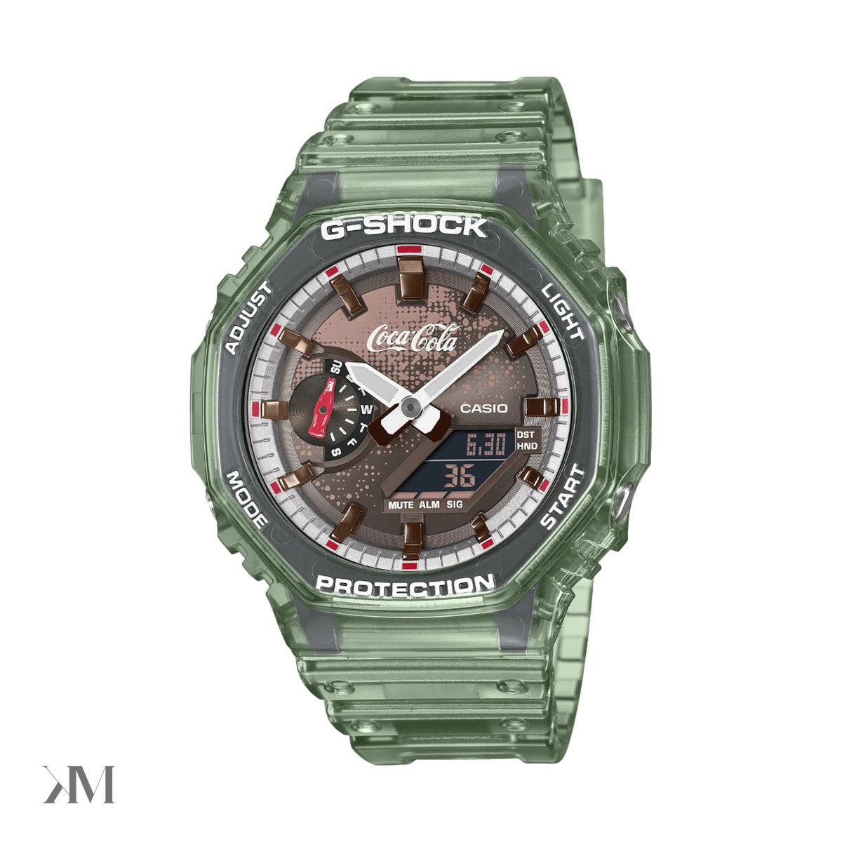 Casio x Coca-Cola G-Shock GA-2100CC-3A, side profile
