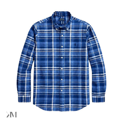 Ralph Lauren Classic Fit Plaid Oxford Shirt, front