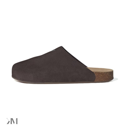 adidas Adimule Slides Dark Brown Gum, side profile