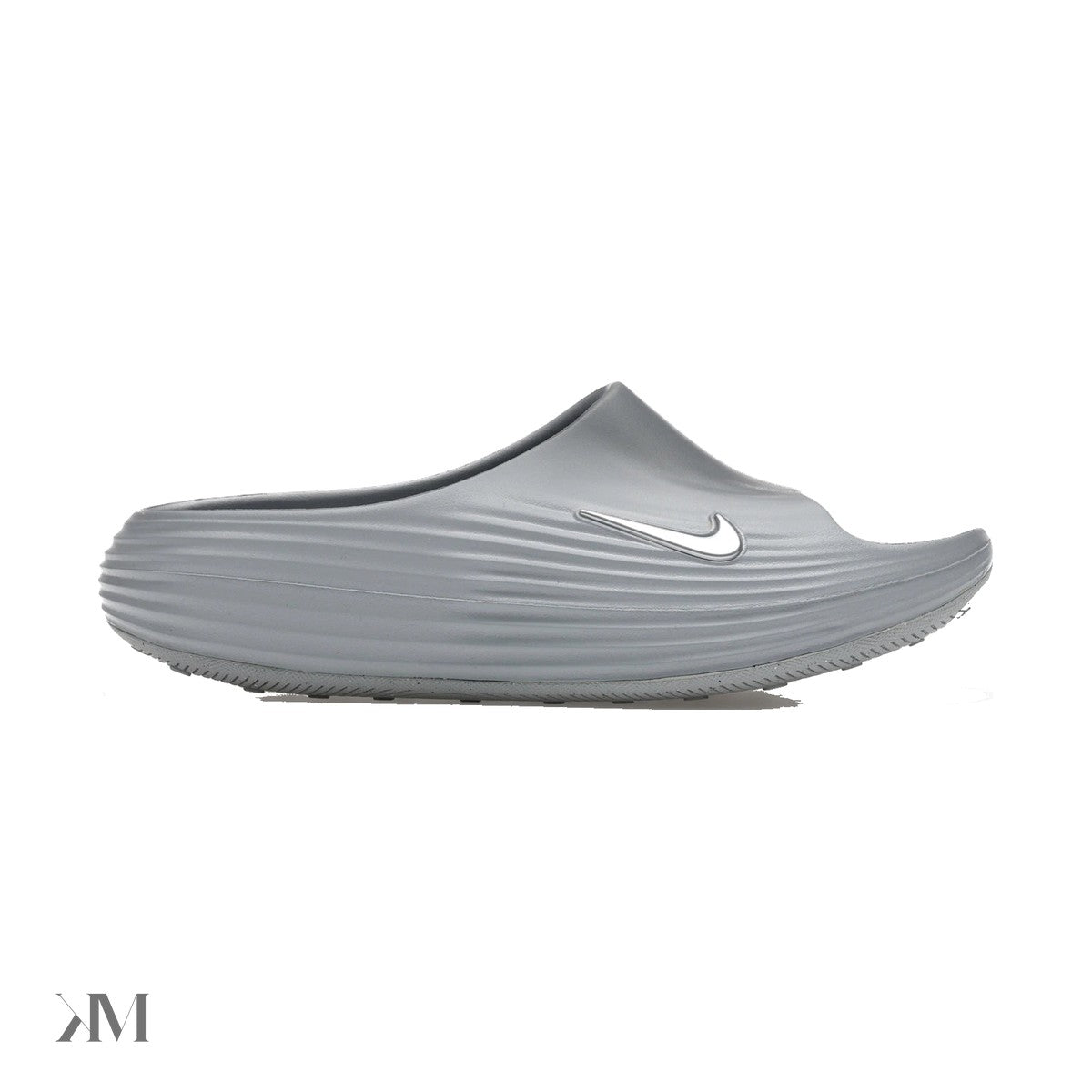 Nike ReactX Rejuven8 Men's Slides Wolf Grey, side profile