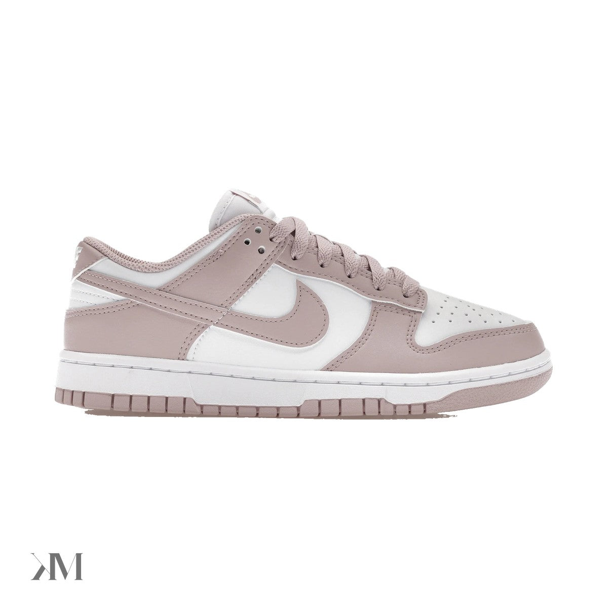 Women's Nike Dunk Low White Particle Rose, side profile