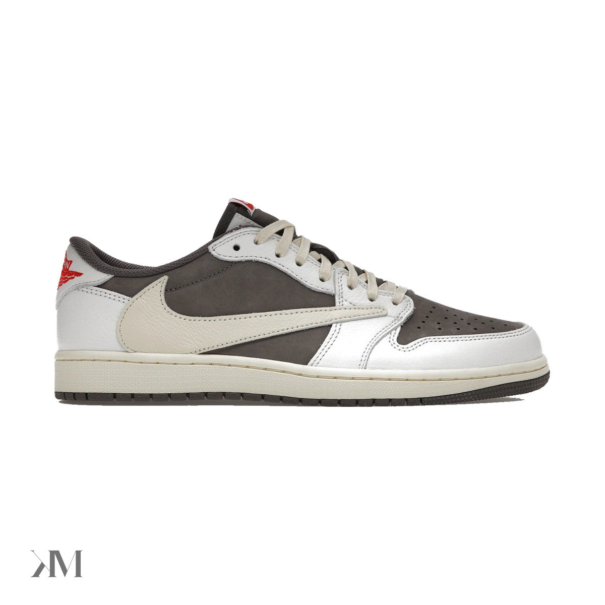 Men's Jordan 1 Low Travis Scott Reverse Mocha, side profile