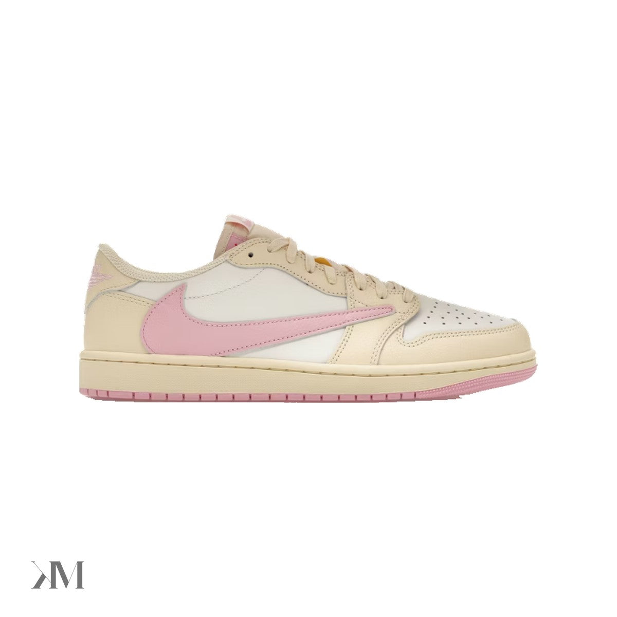 Jordan 1 Retro Low OG SP Travis Scott Shy Pink, side profile