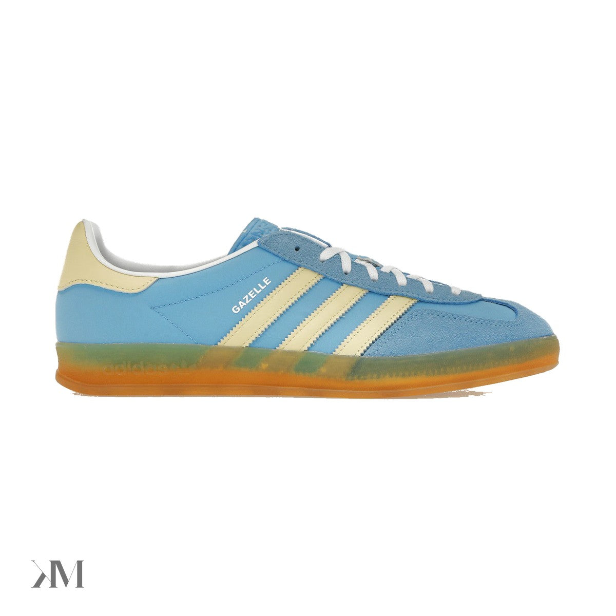 Adidas Gazelle Indoor Semi Blue Burst Almost Yellow Womens