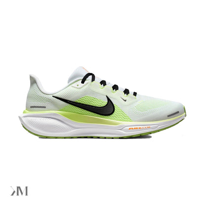 Men's Nike Air Zoom Pegasus 41 White Volt Ice Black, side profile