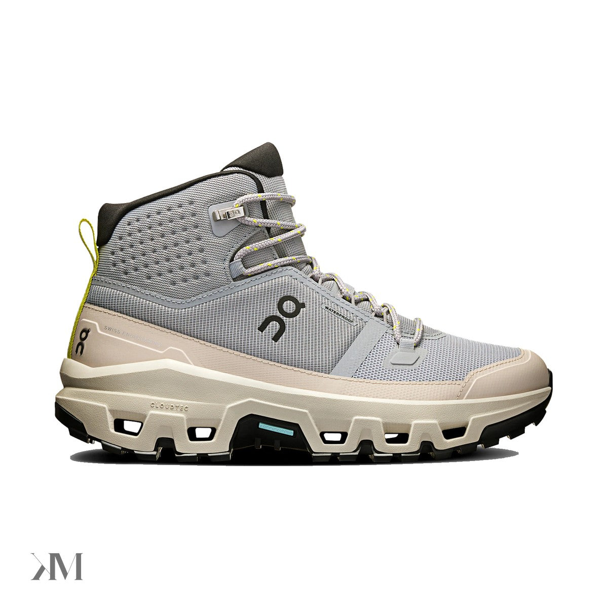 On Running Cloudrock Mid Waterproof Alloy Ice Womens