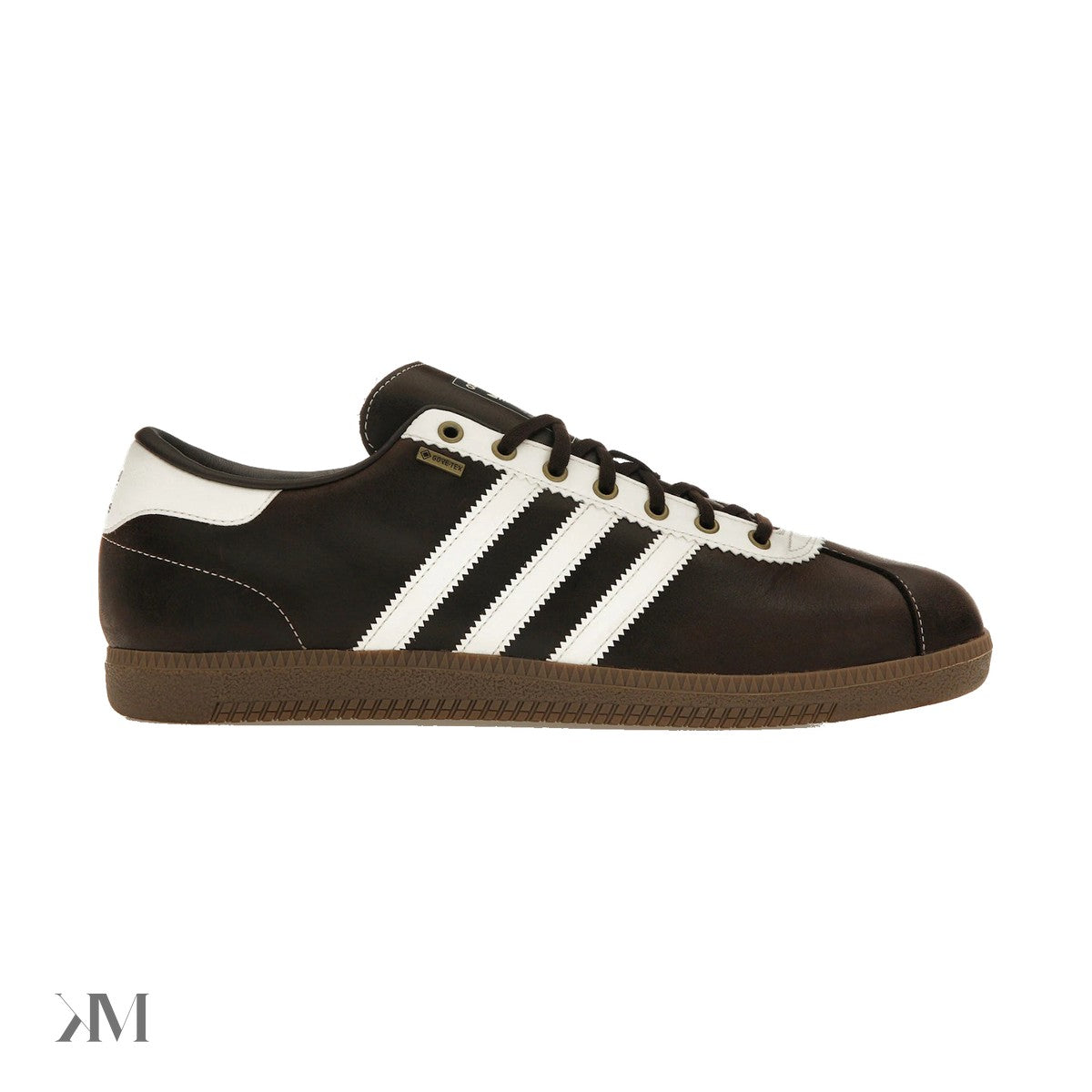 Men's adidas Bern Gore Tex Dark Brown White, side profile