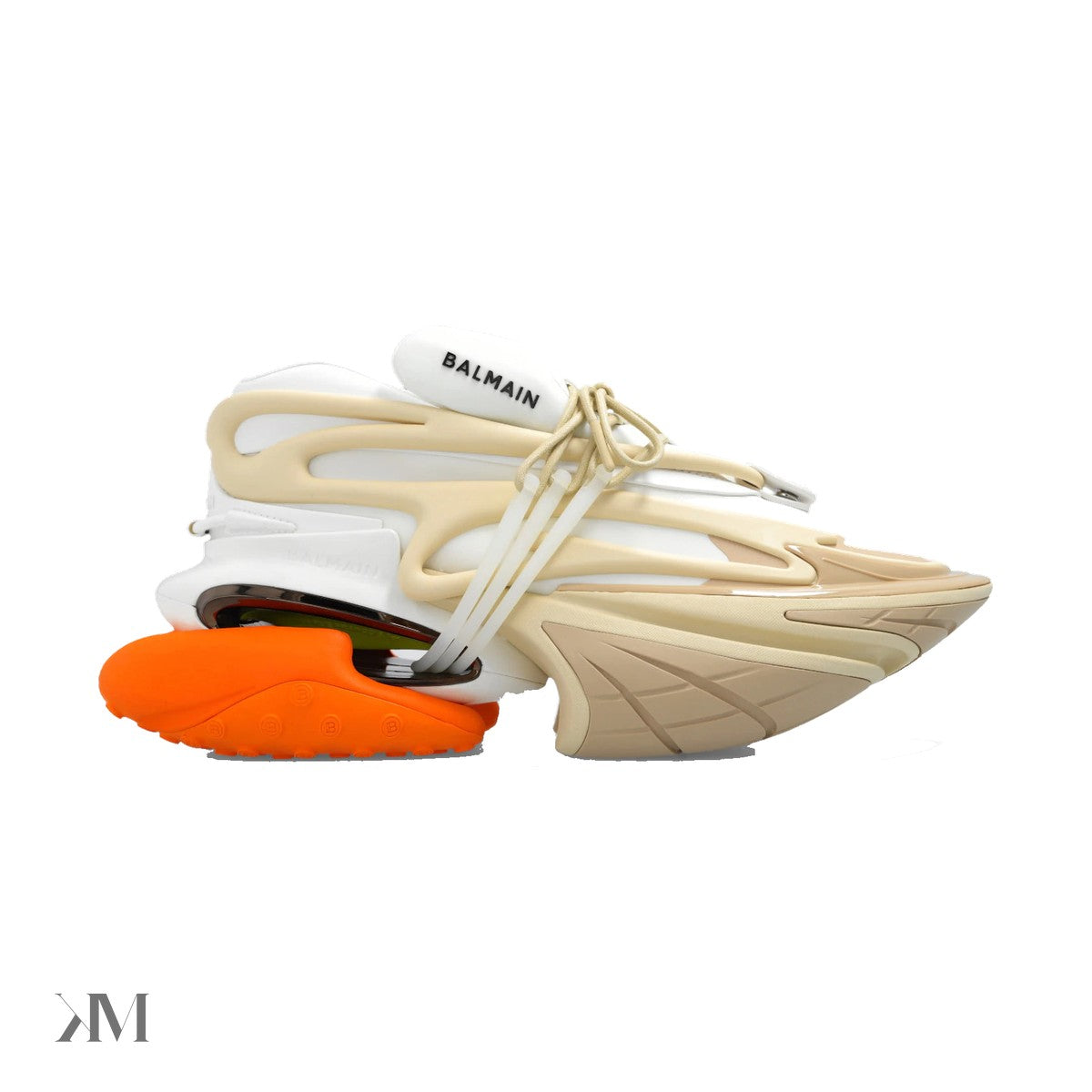 Balmain Unicorn Low-Top Sneakers, side profile