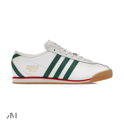 Adidas Italia 70s Men's Shoes, White Collegiate Green Gum, side profile