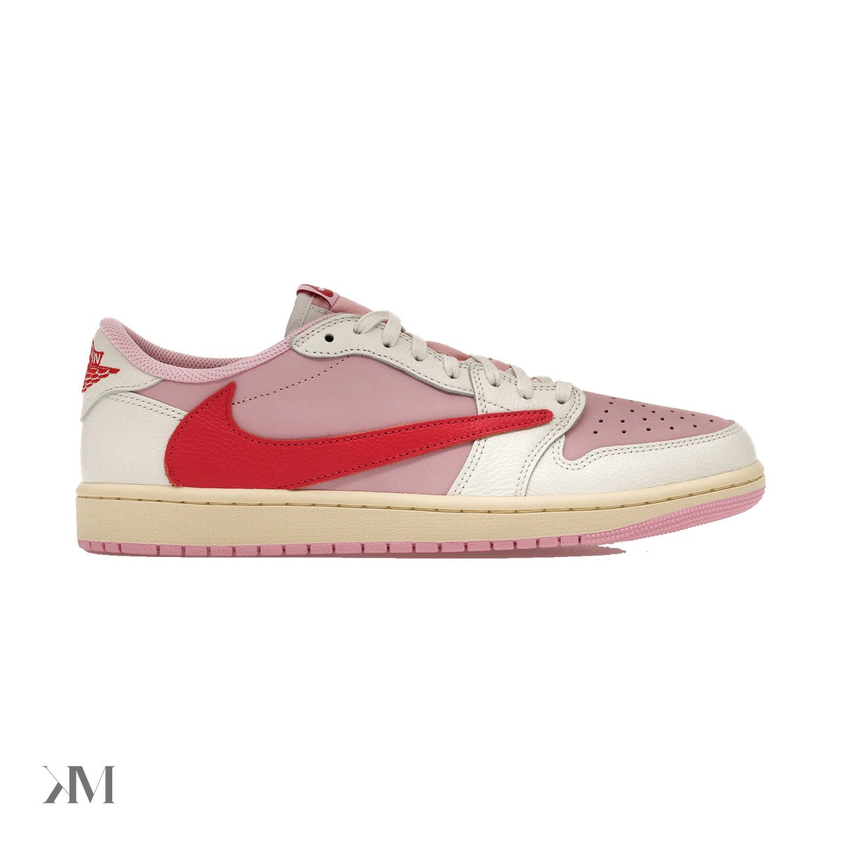 Air Jordan 1 Low OG SP Travis Scott Sail Tropical Pink, side profile