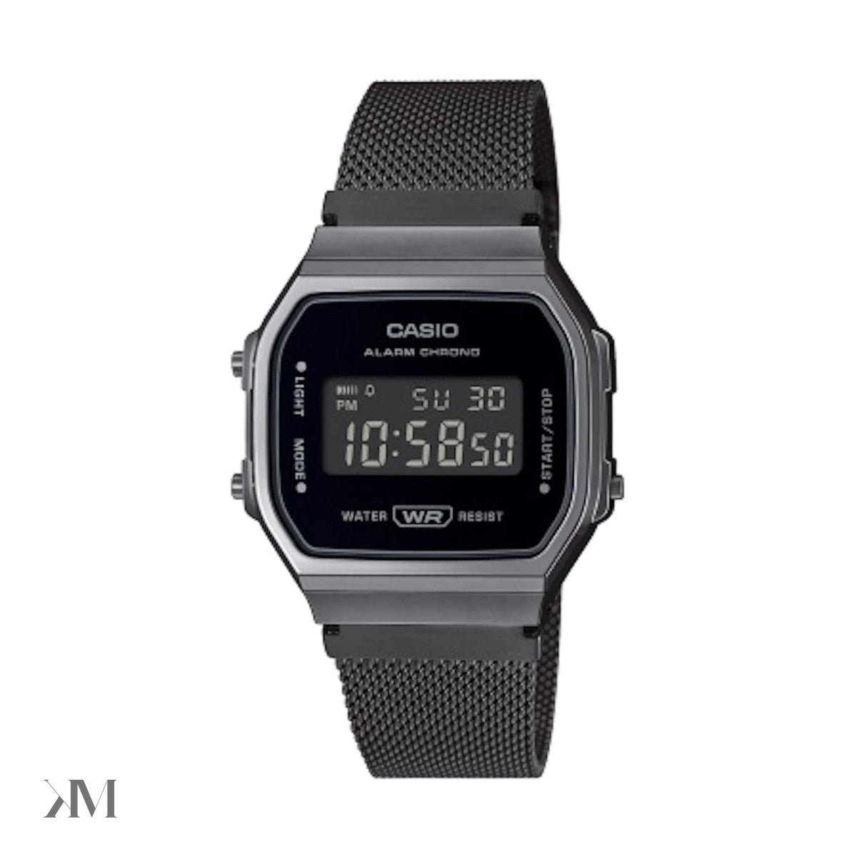 Casio Vintage A168WEMB-1B Watch, side profile