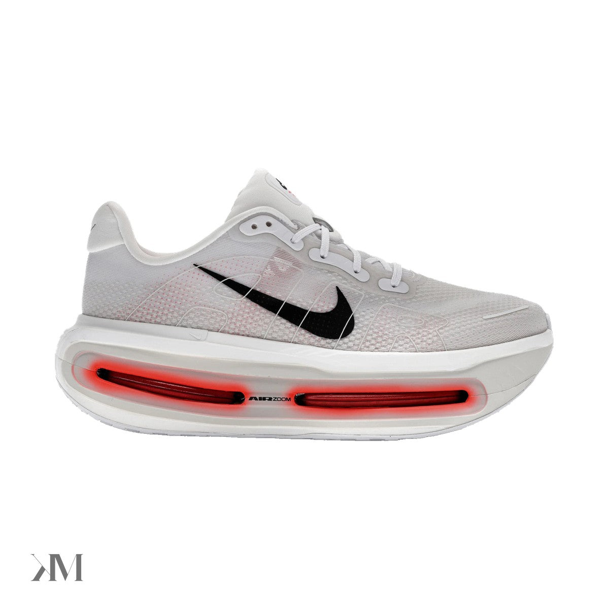Nike Vomero Premium White Bright Crimson, side profile