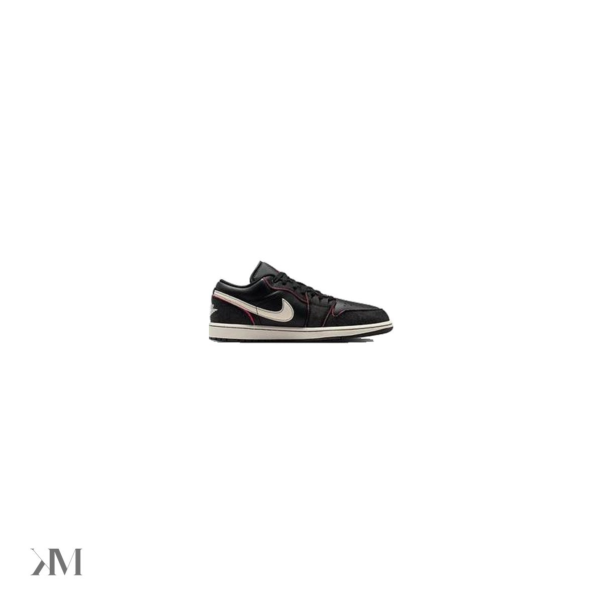 Air Jordan 1 Low “Black Denim” With Racer Pink