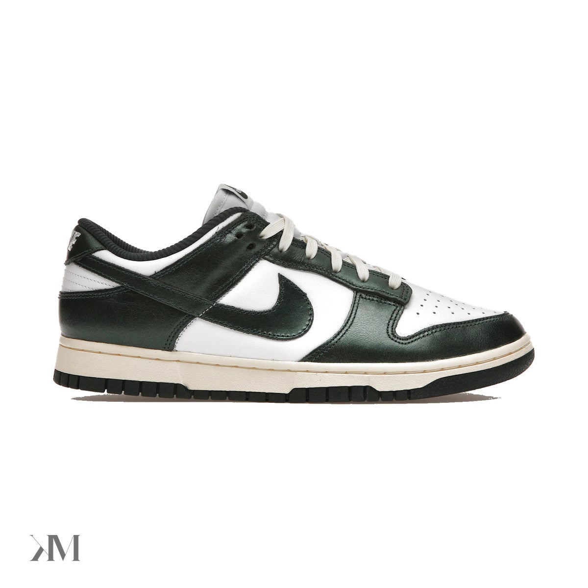 Women's Nike Dunk Low Vintage Green, side profile