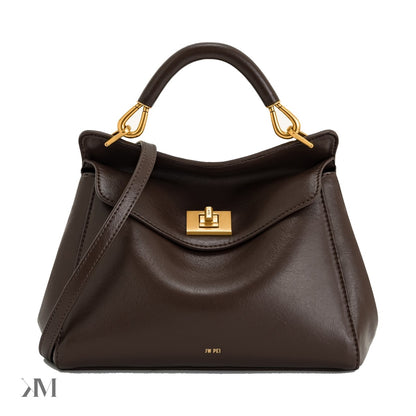 Jw Pei Lucia Classic Top Handbag Dark Brown