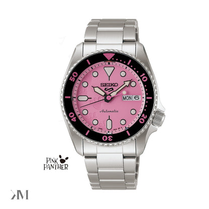 Seiko Pink Panther Limited Edition 5 Sports SKX Series, front