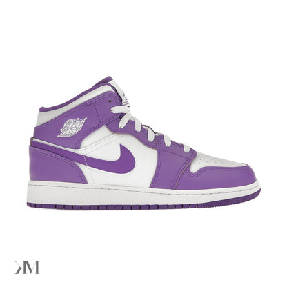 Jordan 1 Mid Purple Venom Gs