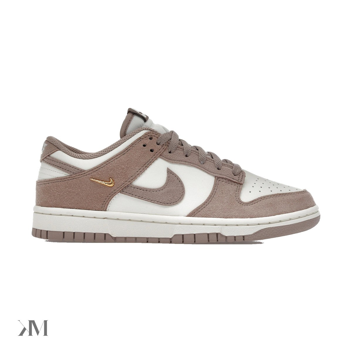 Nike Dunk Low Malt Gold Mini Swoosh Womens