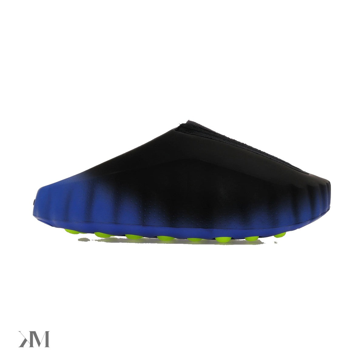 Nike Mind 001 Flyknit Slide Hyper Royal Black, side profile