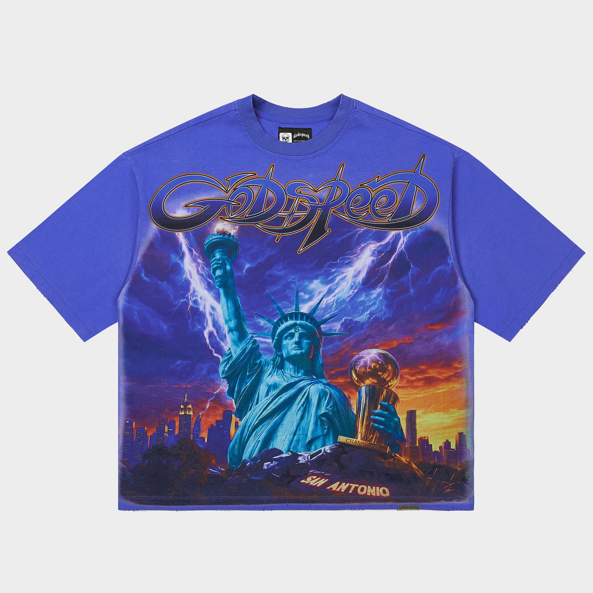 Godspeed Liberty Reigns T-Shirt (Blue)