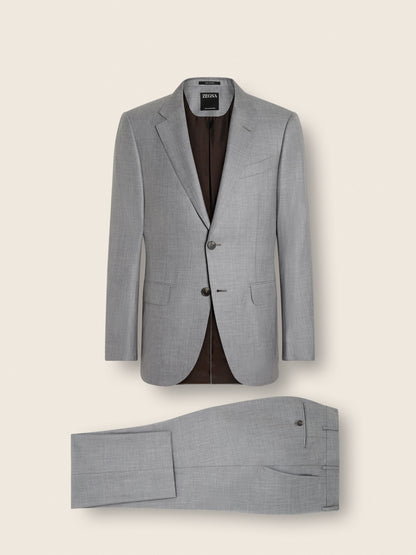 Zegna Light Grey Oasi Cashmere Suit