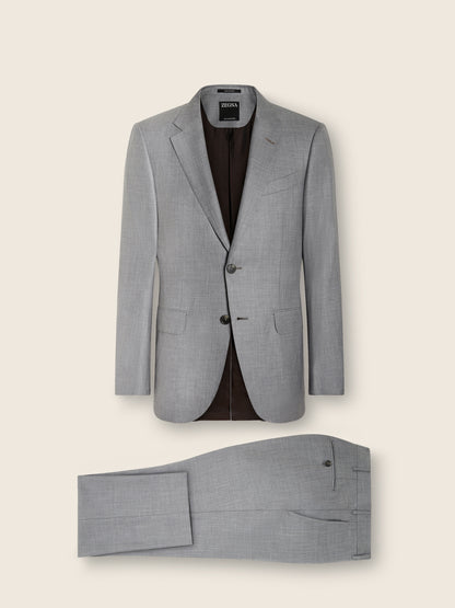 Zegna Light Grey Oasi Cashmere Suit