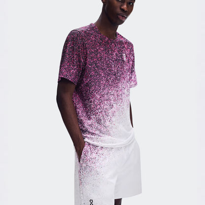 On 7" Court Shorts Fade Nebula | White
