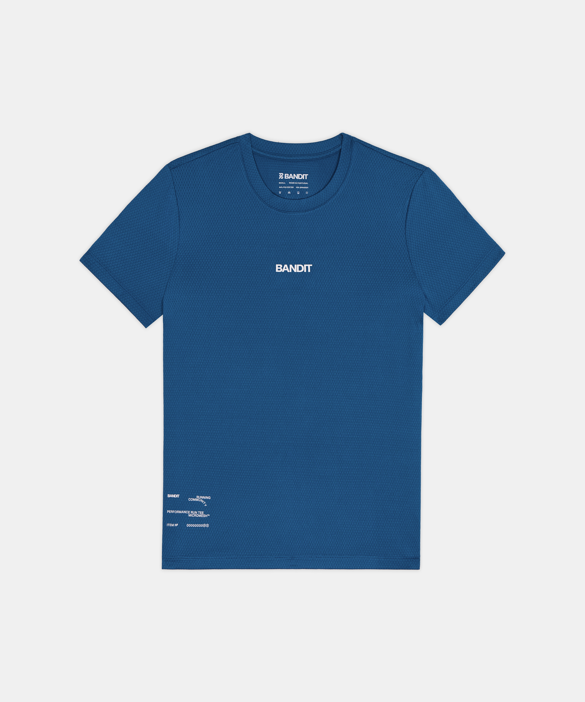 Bandit Womens Micromesh Run Tee Aegean