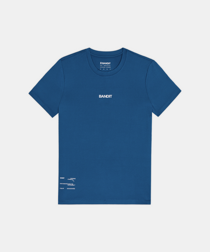 Bandit Womens Micromesh Run Tee Aegean