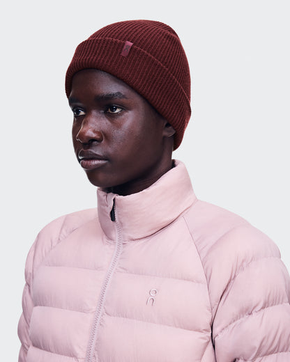 On Merino Beanie Maroon