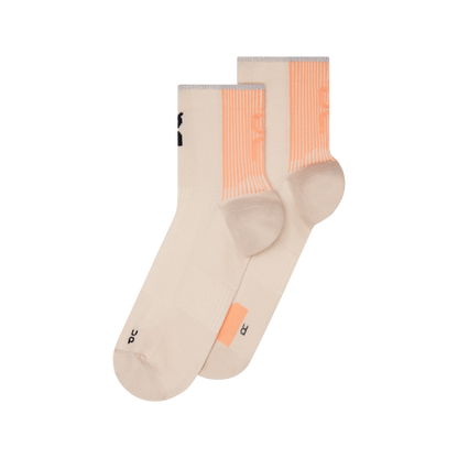 On Performance Run Sock Mid Pearl | Sunstone