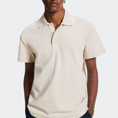 On Courtside Polo Sand | White