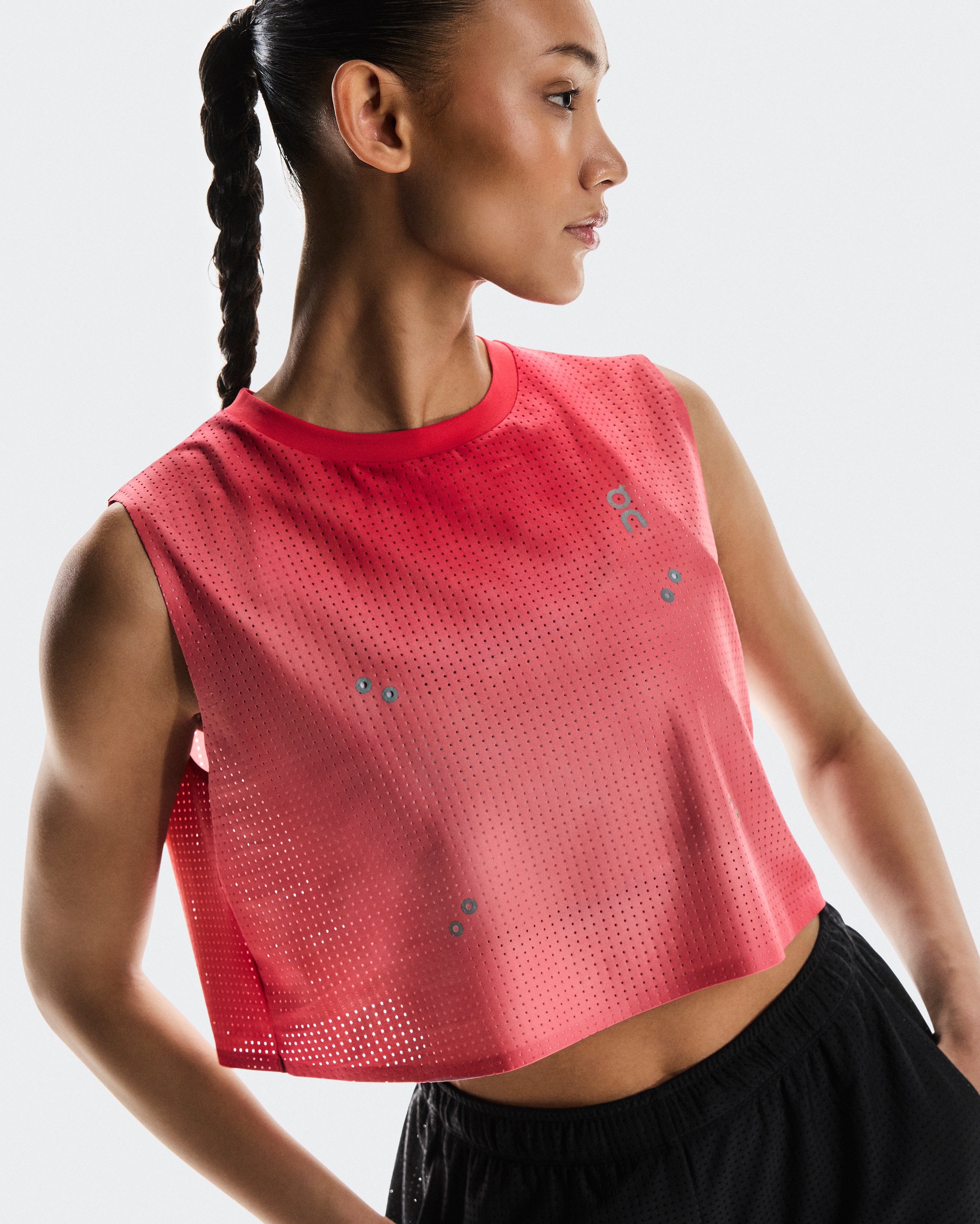 On Pace Tank Red (Women'S)