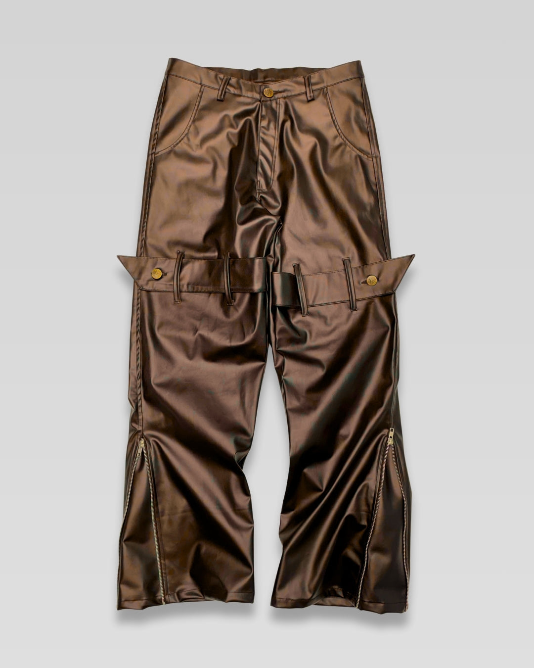 Leather Utility Jeans