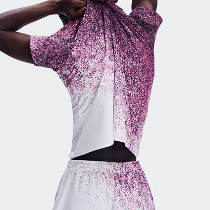 On 7" Court Shorts Fade Nebula | White