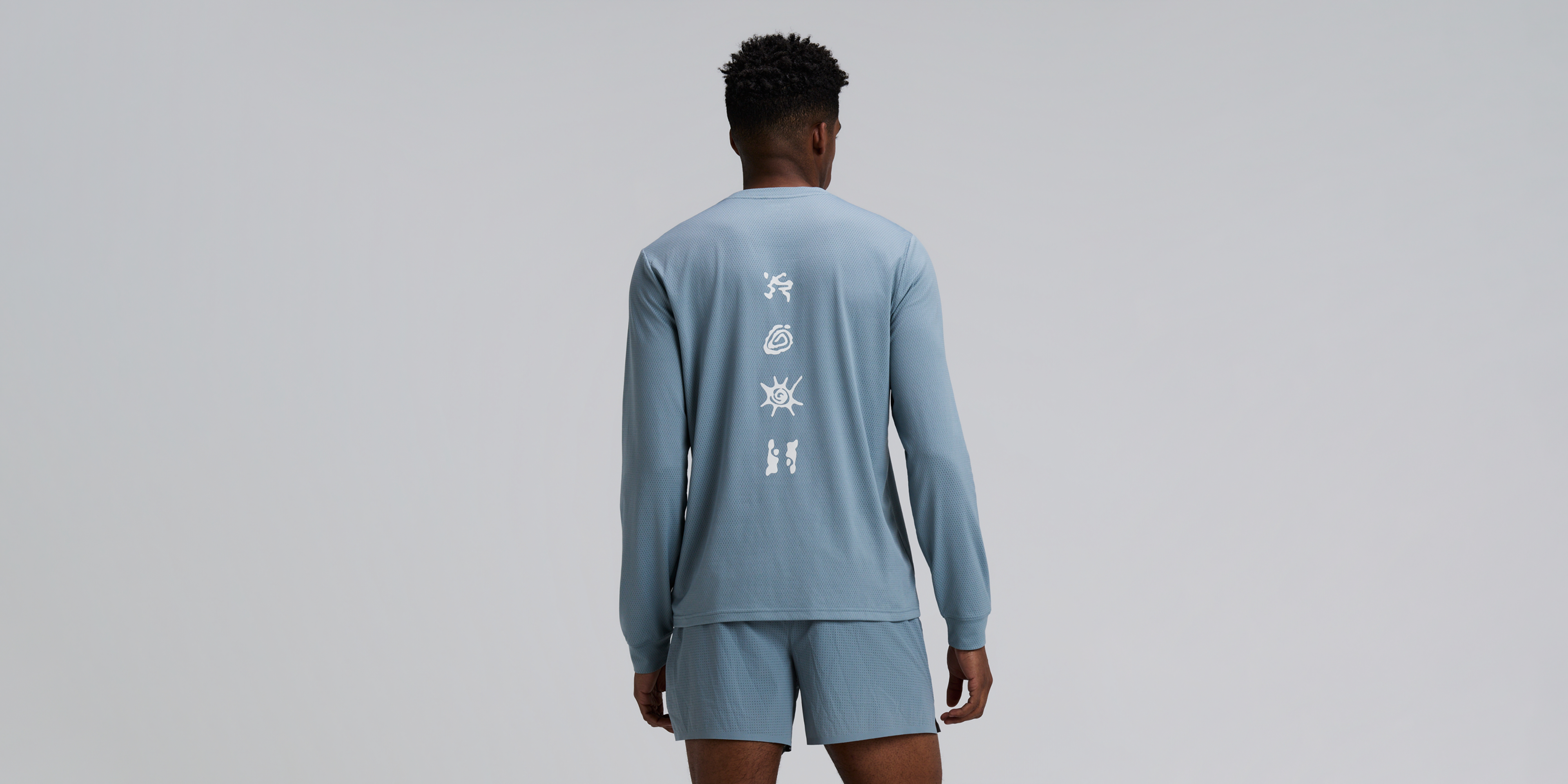 Bandit Mens Micromesh Long Sleeve Tranquil Blue