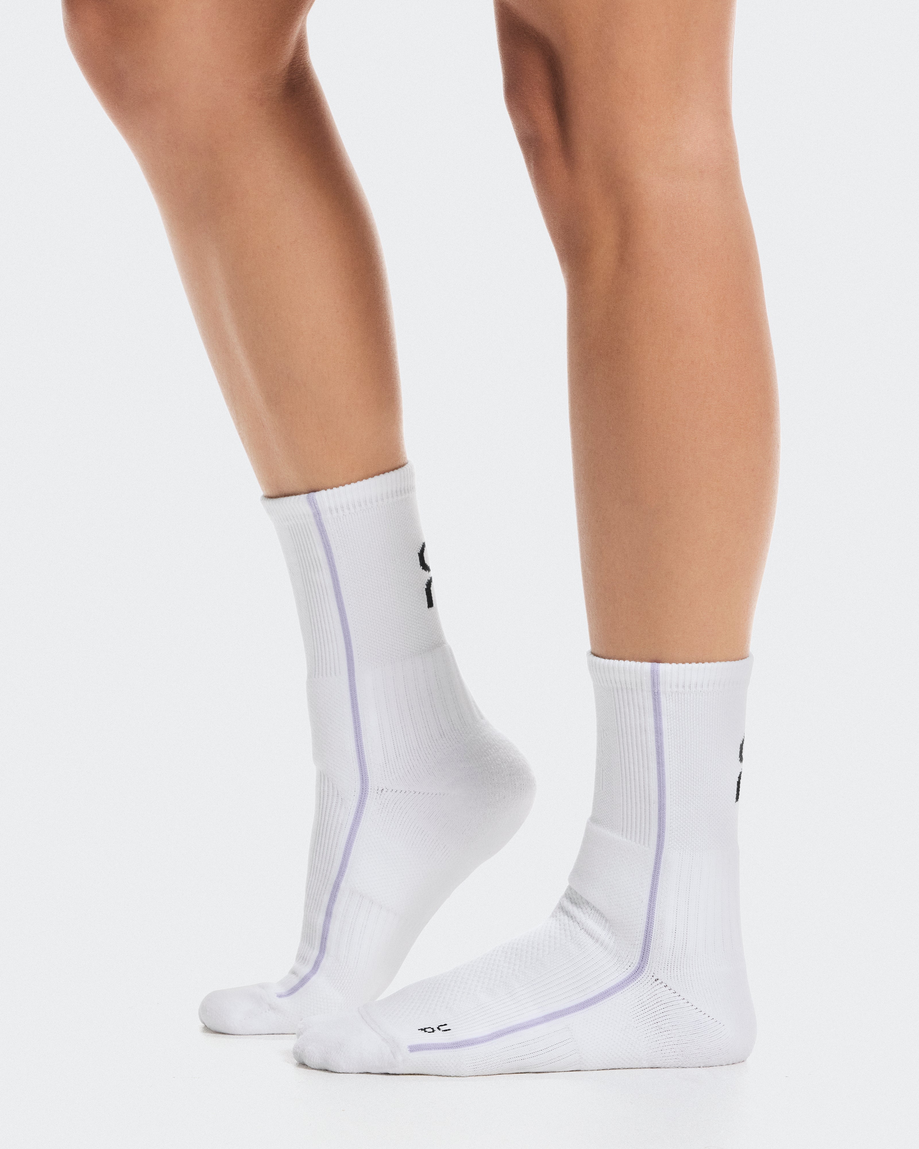 On Court Sock High White | Bloom