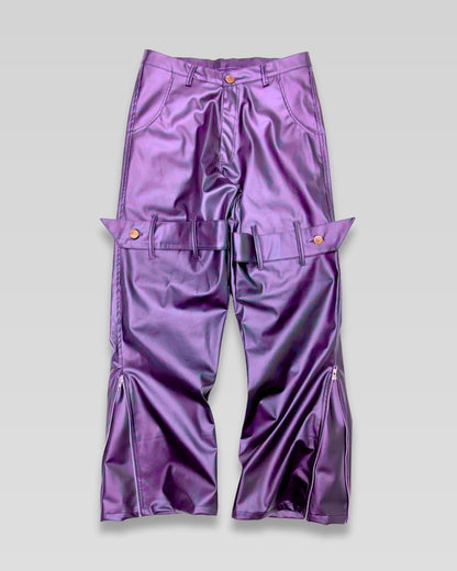 Leather Utility Jeans