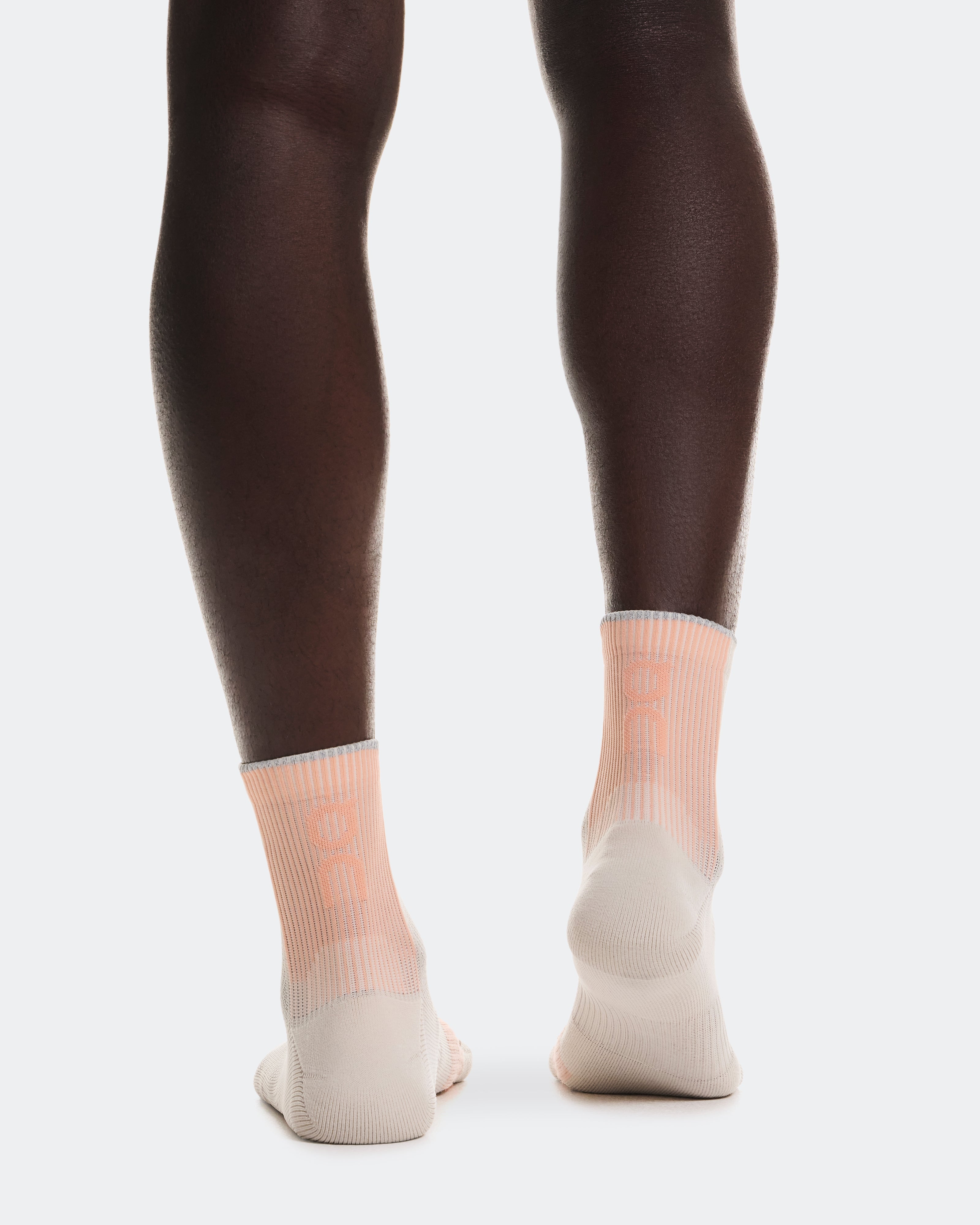 On Performance Run Sock Mid Pearl | Sunstone