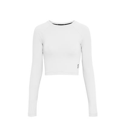 On Studio Long-T Crop White (Women's)